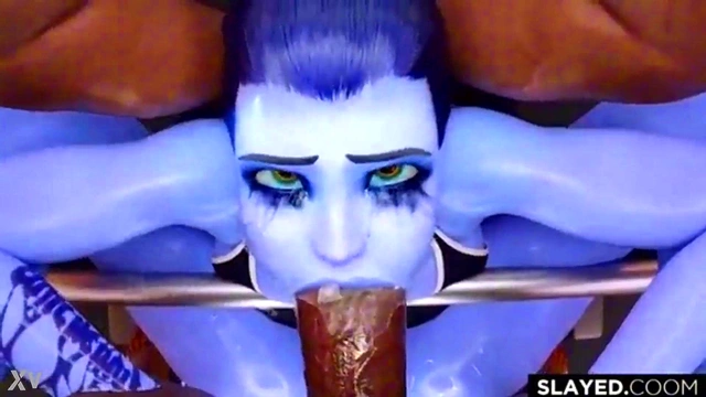 Hentai Widowmaker Deepthroats Big Black Cock for FieryCumshot