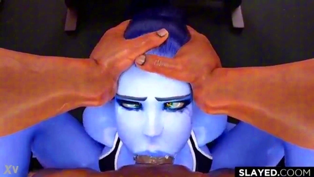 Hentai Widowmaker Deepthroats Big Black Cock for FieryCumshot