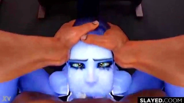 Hentai Widowmaker Deepthroats Big Black Cock for FieryCumshot