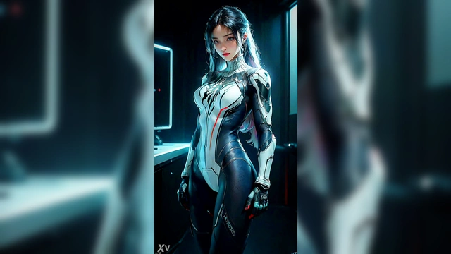 Futuristic Spidergirl in Sexy Suit Shows Off AI-Generated Perfection
