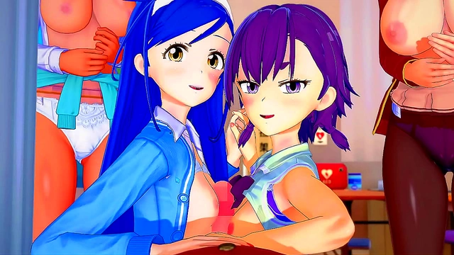 Horny Anime Couple Engages in Intense 3D Hentai Action