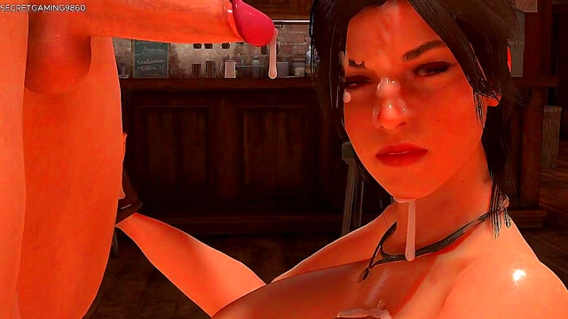 Busty MILF Getsthroat Fucked in 3D Hentai Porn RPG Maker Game