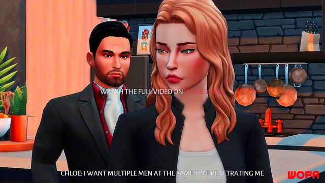 Chloe Cheats With Lucifer & Friends in Hot Animated Gangbang Scene