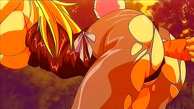 Busty Bunny Cosplayer Fucks Hard Outdoors for Sneaky Orgasm & DP