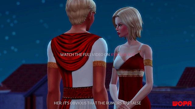 Blonde Cheats on Kingdom Heir with Servants for Humiliating Cuckold Sex