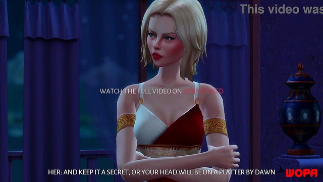 Blonde Cheats on Kingdom Heir with Servants for Humiliating Cuckold Sex