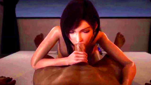 Chubby Hentai Babe Sucks Big Dick With Sexy Handjob For Juicy Finish