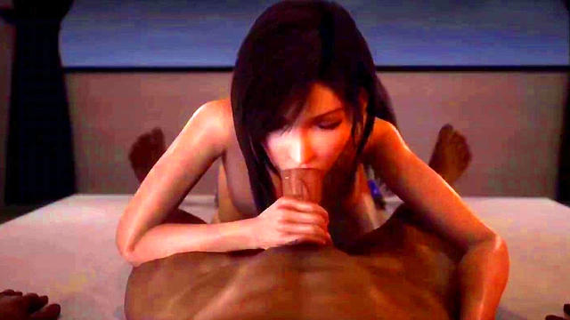 Chubby Hentai Babe Sucks Big Dick With Sexy Handjob For Juicy Finish