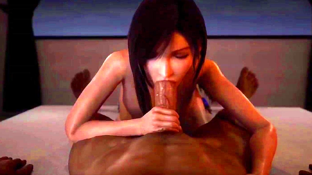 Chubby Hentai Babe Sucks Big Dick With Sexy Handjob For Juicy Finish