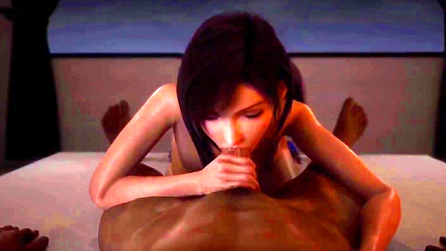 Chubby Hentai Babe Sucks Big Dick With Sexy Handjob For Juicy Finish