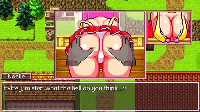 Horny Grocery Store Clerk Gets Fucked In Anime Game Scene
