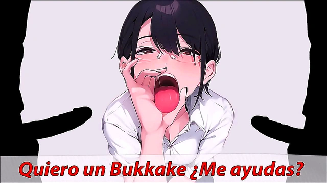 Spanish JOI Bukkake Roleplay – Hot Anime Girlfriend Guiding Your Deepthroat & Ejaculation