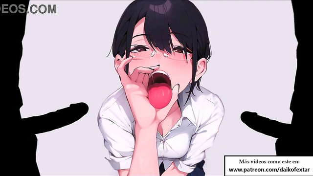 Spanish JOI Bukkake Roleplay – Hot Anime Girlfriend Guiding Your Deepthroat & Ejaculation