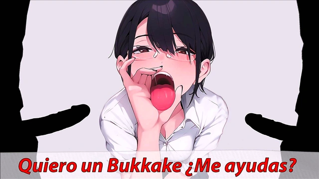 Spanish JOI Bukkake Roleplay – Hot Anime Girlfriend Guiding Your Deepthroat & Ejaculation