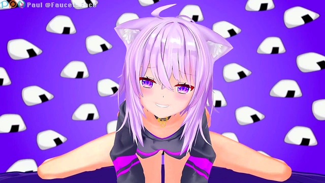 Nekomata Okayu Shows Gratitude With Sexy 3D VTuber Action