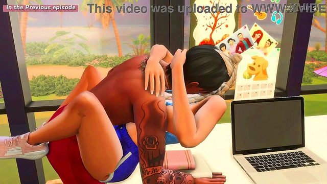 Blonde Stepsister Gets Rough Doggy Style Fucking In Tight Pussy Sims 4 Anime