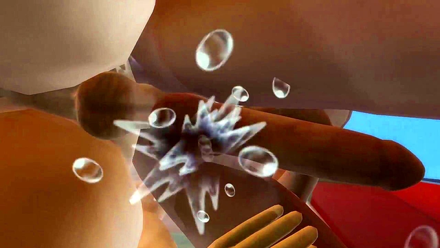 3D Teen Anime Babe Gets Pounded By Huge Dick For Massive Bukkake Creampie