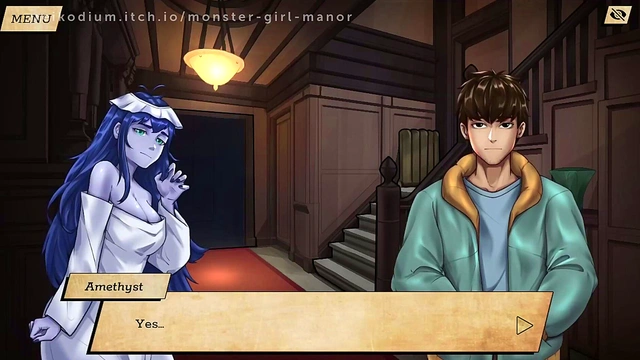 Monster Girl Seduces Man In Manor For Erotic Hentai Fun