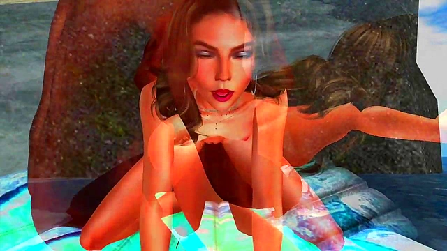 Saucy Aussie Chick Fucks BBC On Beach In 3D Cartoon Action