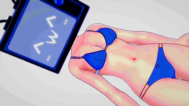TV Woman Seductively Fucks in Bikini – Doggy Style & Cowgirlpositions for Hot 3D Hentai Fun