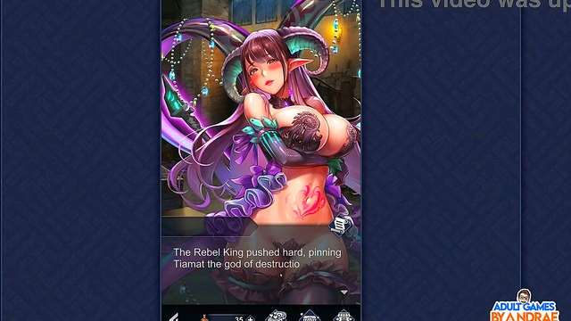 Spanking Tiamat's Busty Curves in Epic Hentai Adventure Game