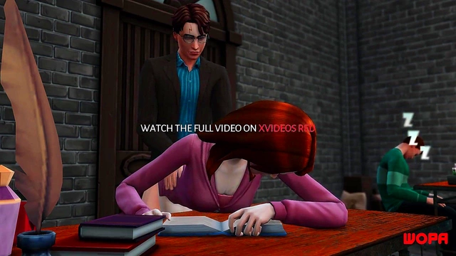 Hermione Cheats With Harry While Ron Watches Helplessly In Anime Sex Cuckold Scene