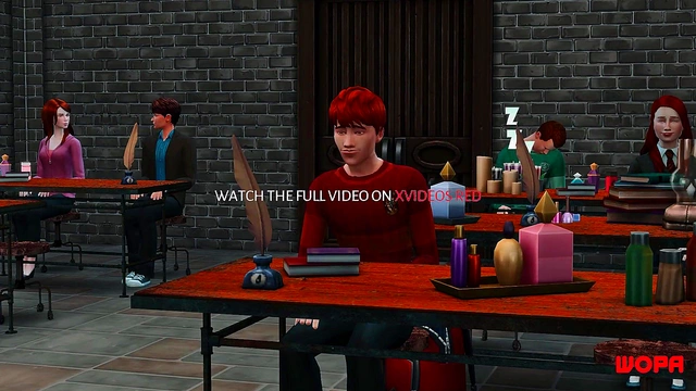 Hermione Cheats With Harry While Ron Watches Helplessly In Anime Sex Cuckold Scene