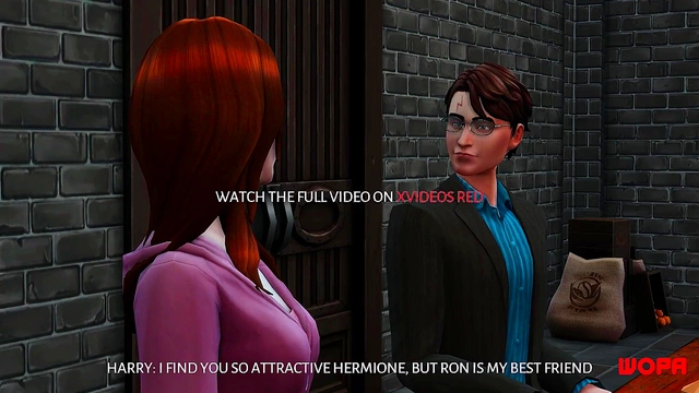 Hermione Cheats With Harry While Ron Watches Helplessly In Anime Sex Cuckold Scene