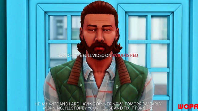 Naughty Neighbor Repays TV Help With Hot Anime Sex While Husband Watches