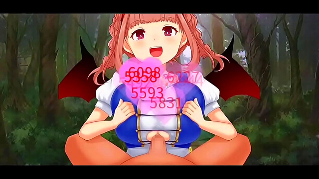 Horny Hentai Babe Enjoys Titty Fuck Action From Game Guy