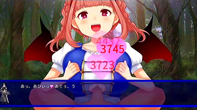 Horny Hentai Babe Enjoys Titty Fuck Action From Game Guy