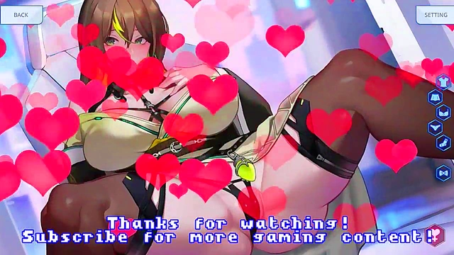 Horny Winged Anime Chick Strips Teasingly in Bullet Hell Game Scene