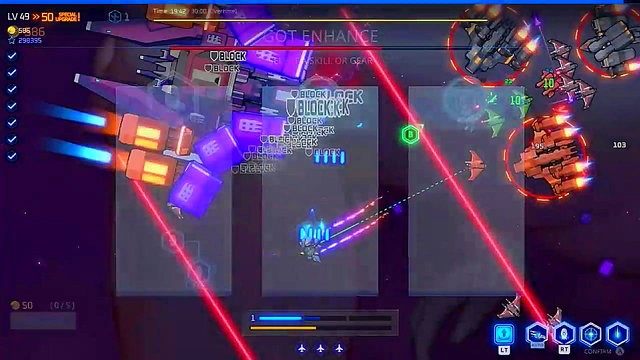 Horny Winged Anime Chick Strips Teasingly in Bullet Hell Game Scene