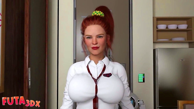 Redhead Futanari Babe Pounds GF's Pussy In Doggy Style With Big Dick