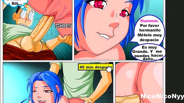 Nerdy Boy Gets Freed From Accumulated Milk By Beautiful Anime Girl