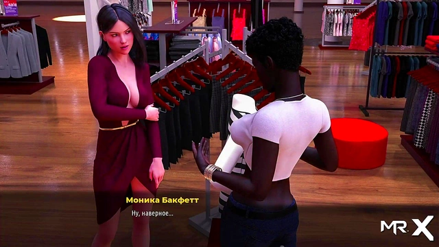 Horny Shop Employee Gets Hands-On With Customer's Breasts In Steamy 3D Hentai Scene