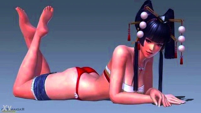 Big-Titted 3D Hentai Babe Shows Off Bikini Fetish Foot Play Compilation