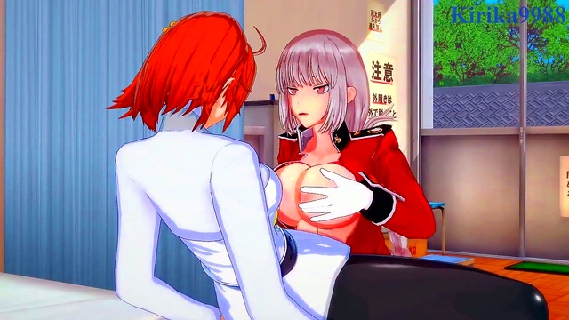Futuristic Futanari Lesbians Florence & Meltryllis Enjoy Intense 3D Anime Action