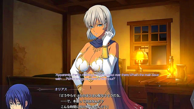 Hentai Anime Dungeon – Eroge Visual Novel Character Gets Pleasured With Subtitles