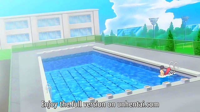 Hot Busty Step Sister Seduces Brother for Sneaky Poolside Japanese Hentai Uncensored
