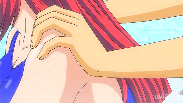 Hot Busty Step Sister Seduces Brother for Sneaky Poolside Japanese Hentai Uncensored