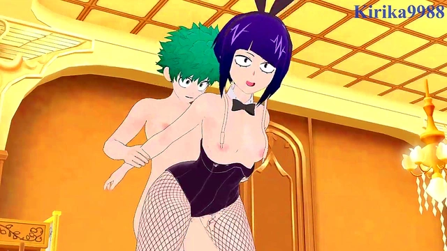 My Hero Academia – Mitsuki Bakugo & Kyoka Jiro Intense 3D Hentai Sex With Izuku Midoriya