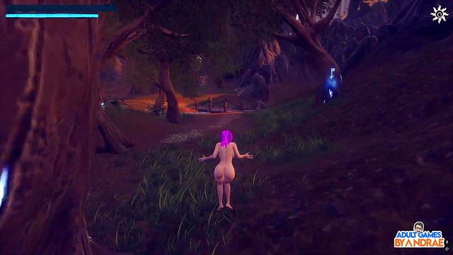 Goddess Pawsmaati’s Busty 3D Threesome with Huge-Cock Breeder for Creampie Delight