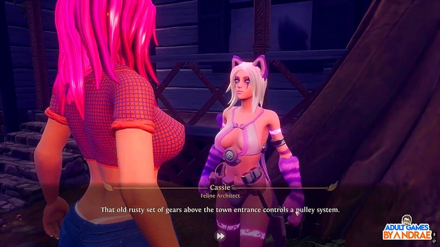 Goddess Pawsmaati’s Busty 3D Threesome with Huge-Cock Breeder for Creampie Delight