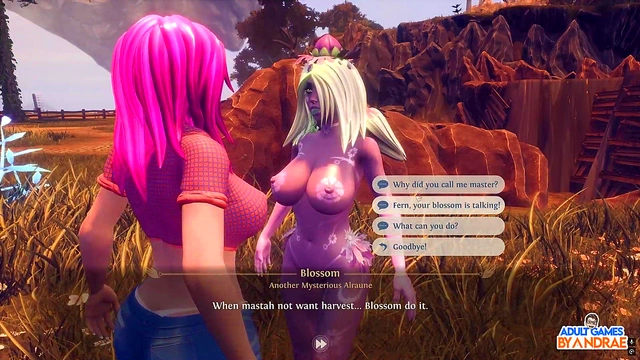 Goddess Pawsmaati’s Busty 3D Threesome with Huge-Cock Breeder for Creampie Delight