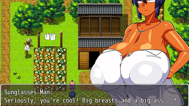 Tanned Busty Natsuki Enjoys Perverted Villagers Before A Steamy Bath Session