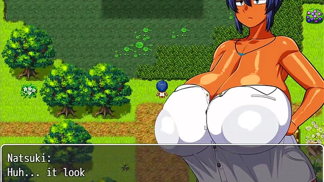 Tanned Busty Natsuki Enjoys Perverted Villagers Before A Steamy Bath Session