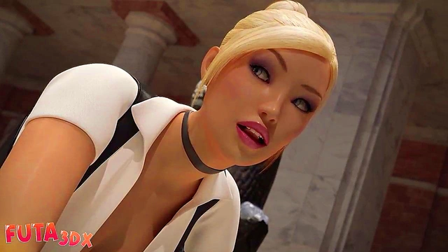 Hot Futanari Babes With Huge Dick Fuck Hard In Museum Doggy Style & Cowgirl