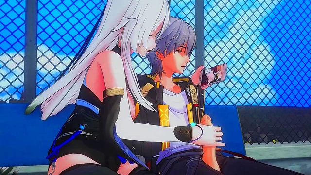 Dominant Hentai Girl Squirts While RulingCowgirl Handjob Session