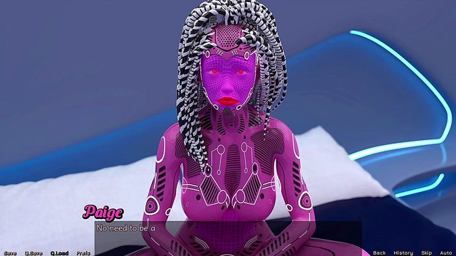 Stranded Astronaut Meets Busty Robot Paige for Steamy 3D Hentai Action